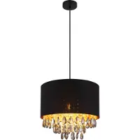 Globo Lighting Hängeleuchte Metall schwarz matt, 1x E27
