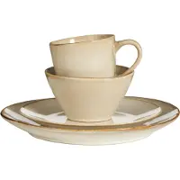 Mica Decorations Racco Geschirrset für 4 Personen - Steingut - Beige