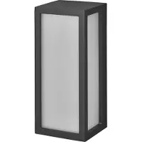 Osram 4099854447563 Wandleuchten mit dunkelgrauem Gehäuse aus Aluminiumdruckguss, Schutzart IP65, mattiertem Diffusor und E27-Fassung not relevant not relevant