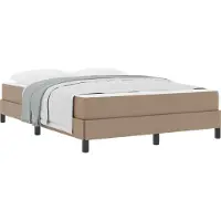 Syfax Bettrahmen mit Matratze Cappuccino 160 x 200 cm Stoff