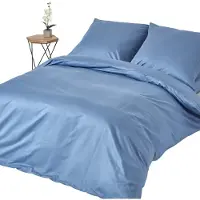 Homescapes Bettwäsche Set himmelblau, Fadendichte 1000, 240 x 220 cm