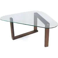 Dmora Couchtisch Astoria 96x81x41h cm Braun mit Zeitschriftenablage