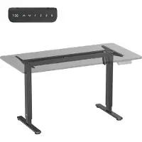 Ergoofficeeu elektrisch höhenverstellbarer Schreibtisch max. Höhe 1160mm max - 80 kg ohne Tischplatte schwarz ER-400 B