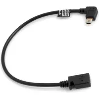 System-S Mini USB 90° links gewinkelt Winkelstecker auf Mini USB Buchse Kabel Daten- und Ladekabel 27 cm