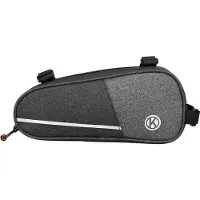 System-S Fahrrad Tasche wasserfest Dreiecktasche Rahmentasche Triangeltasche Grau