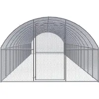 vidaXL Outdoor-Hühnerstall 3x16x2 m Verzinkter Stahl