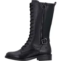 Remonte Damen Stiefel Schnürstiefel mit Reißverschluss aus Glattleder D2W71, Größe:39 EU, Farbe:Schwarz