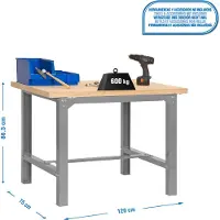 Simonwork (bancos De Trabajo) Bt6 Metallregal 865x1200x750 Mm