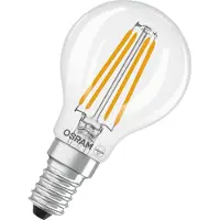 Osram LED Lampe Base Miniballform E14 klar 4000K neutralweiß, stoß- & vibrationsfest, UV-frei, 15000 h, sofort volle Helligkeit, Büro