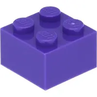 LEGO : 100x Stein 2x2 in Dark Purple