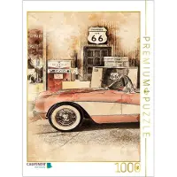 CALVENDO Puzzle Route 66 1000 Teile Puzzle hoch | 1000 Teile Lege-Größe 64x48cm Foto-Puzzle für glückliche Stunden