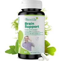 Biostile Brain Support – Ginkgo Kapseln für Gedächtnis & Konzentration mit Omega 3, Q10 Centella 60 St