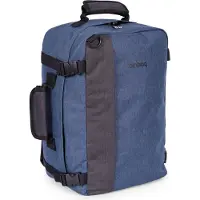 Hauptstadtkoffer blnbag M5 - Rucksack kleines Handgepäck Ryanair, Wizzair, Eurowings, Bordrucksack 40x20x25 cm Reisetasche Flugzeug Rucksacktasche Cabin Bag max 20 L,Darkblue / Darkgrey