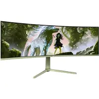 AROZZI Nova 49" Gaming Monitor - Gebogen - DQHD VA - 165Hz - USB-C - Waldgrün
