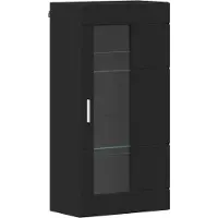 vidaXL "SALE 2026" Holzschrank mit Speicher Schwarz 50 x 29 x 100 cm Holzwerkstoff - Wohnwände DE6345132
