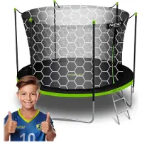 Neo-Sport Gartentrampolin 183 cm (6 Fuß) mit Innennetz und Leiter