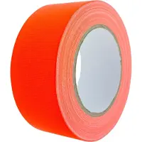 Varivendo Leuchtendes Gewebeband neon-orange 50mm x 25m für Events & Dekoration – Starker Halt, vielseitig einsetzbar