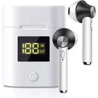 EKO , Bluetooth 5.0 TWS Schnurlose Ohrhörer Modell JeezPro mit LED-Anzeige, Schwarz