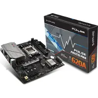 Sapphire PULSE A620AM, AMD, Sockel AM5, AMD Ryzen 7000 Series, AMD Ryzen 8000 Series, AMD Ryzen 9000 Series, Sockel AM5, DDR5-SDRAM, 64 GB