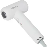 4Swiss F325 AirTravel + Reise-Haartrockner - Ionen Reiseföhn 1200 W Kompakt Haarföhn Föhn Kaltstufe Leicht Styling Weiß