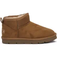 Grünland Damen Winter-Halbstiefel zum Schlüpfen in Braun, Modell PO1849CUOIO