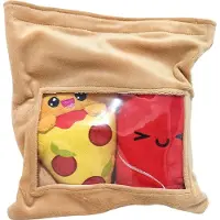 Joy toy Yummis Together Plüschfiguren 2er-pack Pizza & Cola in Take Away Bag 21 cm