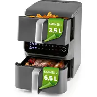 DS Produkte GOURMETmaxx FryUp Vertikale Doppelkammer-Heißluftfritteuse MultiSize - 10 Liter