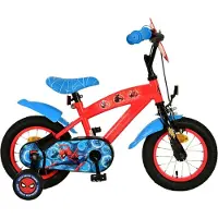 Volare Spider-Man Kinderfahrrad - Jungen - 12 Zoll - Blau/Rot
