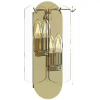 Zumaline Wandleuchte 2x E14 gold NIRA MB3523-2-EGN