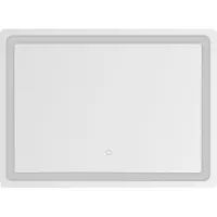 Zumaline Quadratischer LED-Badezimmerspiegel mit Beleuchtung, 50 x 70 cm, 736 lm, 3000 + 4000 + 6000 K, Schutzart IP44, transparent – ??LUSTRO D3003