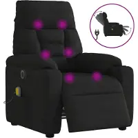 vidaXL Design Massagesessel Elektrisch Schwarz Mikrofasergewebe - Fernseh- & Relaxsessel 2025 Neu2299472 2parcel