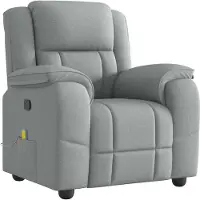 Syfax Massagesessel Hellgrau Stoff
