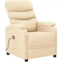 Syfax Massagesessel Creme Stoff