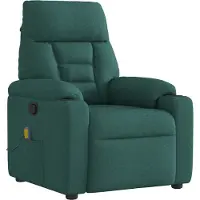 Syfax Massagesessel Dunkelgrün Stoff