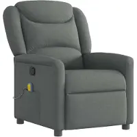 Syfax Massagesessel Dunkelgrau Stoff
