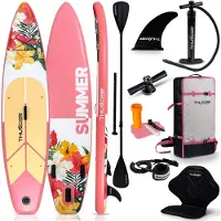 Thunder Viosa 320 Stand Up Paddle Board 320 x 75 x 15 cm Rosa Gelb 150 kg