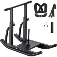 StarTech.com Fitness Kraftschlitten in Schwarz - Gewichtsschlitten 25/51mm Höhenverstellbar für Krafttraining