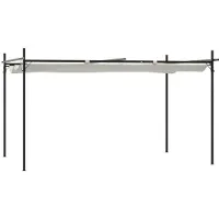 Syfax Pergola mit Schiebedach Creme 395x292x230 cm