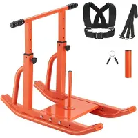 StarTech.com Kraftschlitten Fitness Workout - Gewichtsschlitten 25/51mm Scheiben in Orange - Gym Equipment für Krafttraining und Muskelaufbau
