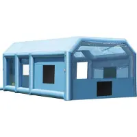 StarTech.com Aufblasbare Lackierkabine - 10 x 6,4 x 4,5 m - Tragbare Spritzkabine - Leistungsstarke 1100 W + 750 W Gebläse - Luftfiltersystem - Auto-Lackierkabine für Lkw