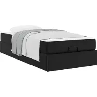 Syfax Bettgestell mit Matratze Sonstiges 2 pcs Schwarz PVC