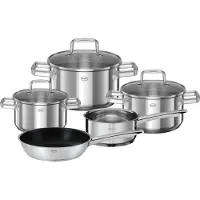 Rösle Topf-Set "MOMENTS, 5-tlg. incl. Pfanne 24 cm" Set, 5 tlg. tlg. Edelstahl 18/10
