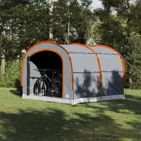 Syfax Zelt mit Dach Grau und Orange 268 x 240 x 191 cm Polyester