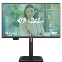 AOC 24P4U, 60,5 cm (23.8"), 1920 x 1080 Pixel, Full HD, 4 ms, Schwarz