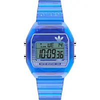 Adidas Uni Uhr DIGITAL TWO CRYSTAL Silikon blau AOST25537