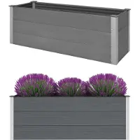 vidaXL Möbel Garten-Hochbeet WPC 150 x 50 x 54 cm Grau - Beete 43607