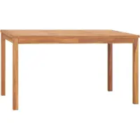 Syfax Garten-Esstisch 140x80x77 cm Massivholz Teak
