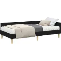 Syfax Eckbettgestell mit Matratze mit Matratze 2 pcs Grün Stoff