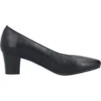 Rieker Damen Ganzjahres-Pumps, Modellnummer 4465001, Schwarz, Obermaterial Kunststoff