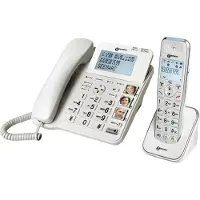 Geemarc Telecom Geemarc AmpliDECT COMBI 295 Combo Seniorentelefon schnurgebunden 30 dB (+Anrufbeantworter+ ) und Zusatz-Dect-Telefon - Deutsche Version